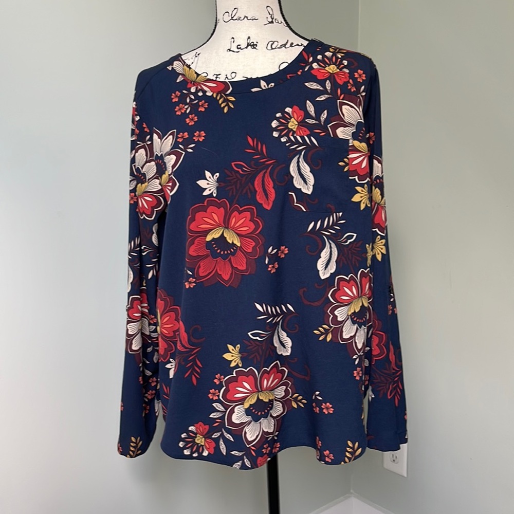VanHeusen floral print tunic, SZ L